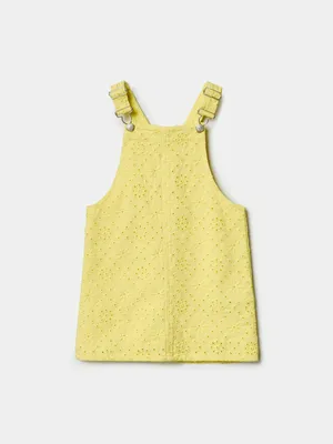 Сарафан джинсовый SELA для девочек, желтый, арт. 51330