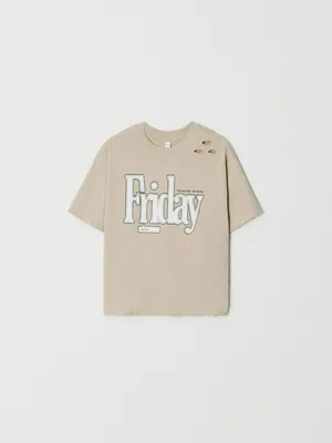 Футболка оверсайз с принтом детская, арт. 5139