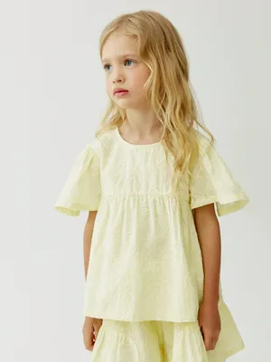 Блузка SELA для девочек, желтый, арт. 51431
