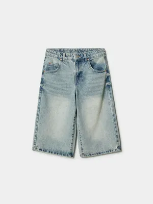 Джинсовые бриджи SELA для мальчиков, голубой, арт. 51439