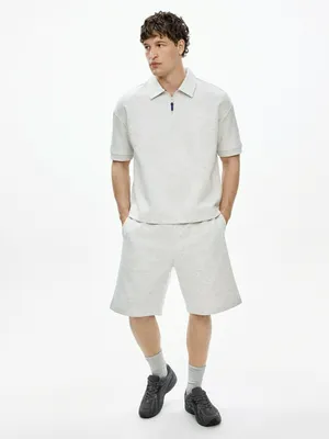 SELA Мужские трикотажные удлиненные шорты, серый, арт. 51465