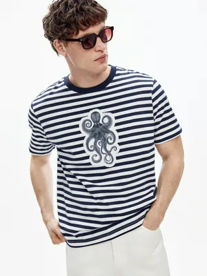 Футболка SELA оверсайз с принтом, разноцветный, арт. 51484