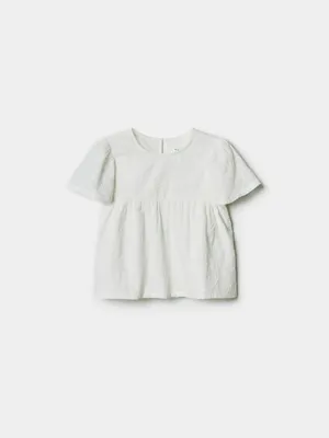 Блузка Sela для девочек, белый, арт. 51517