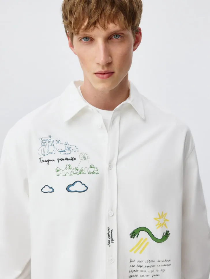 Рубашка ART PEOPLE «Простые вещи», белый, арт. 5152