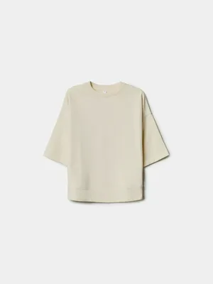 Футболка оверсайз Sela из футера, бежевый, арт. 52011