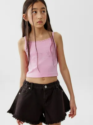 Майка SELA для девочек, розовый, арт. 52015