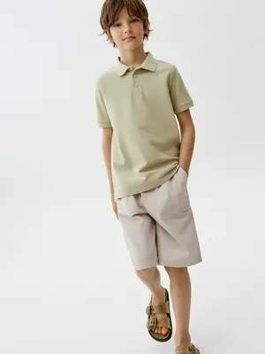 Хлопковые шорты SELA, бежевый, арт. 52021