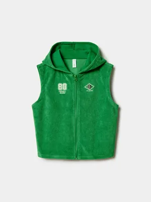 Жилет Sela для мальчика, зеленый, арт. 52028