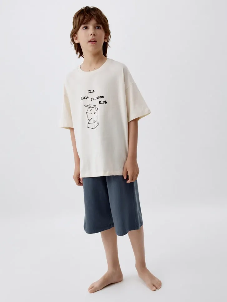 Пижама с принтом для мальчиков, разноцветный, арт. 5203