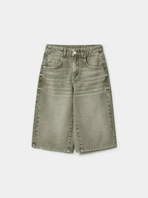 Бриджи джинсовые Sela, зеленый, арт. 52031