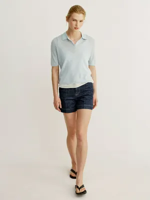 Джинсовые шорты Sela со средней посадкой, синий, арт. 52038