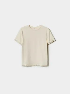 Футболка Sela из интерлока, бежевый, арт. 52053