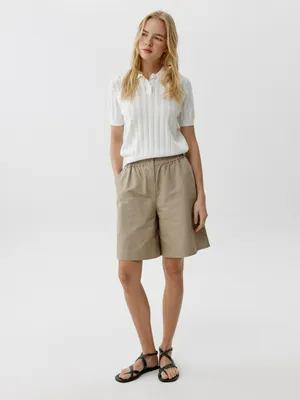 Шорты-бермуды Sela, бежевый, арт. 52080