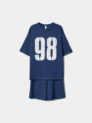 Комплект из футболки и шорт Sela для мальчика, синий, арт. 52097