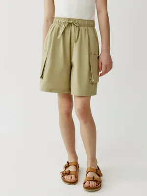 Шорты-карго Sela для девочек, хаки, арт. 52098