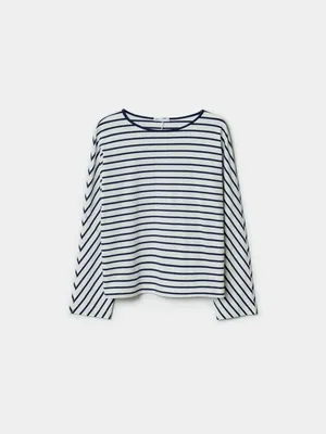 Лонгслив Sela в полоску прямого кроя, разноцветный, арт. 52104