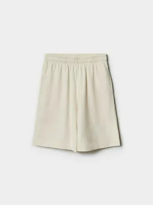 Удлиненные шорты из футера Sela, бежевый, арт. 52108