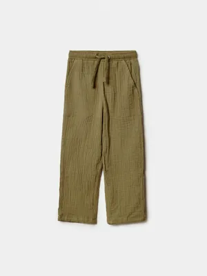 Брюки SELA для мальчиков, хаки, арт. 52114