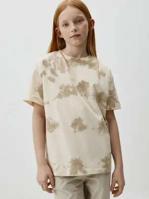 Футболка оверсайз тай-дай для девочек, арт. 5213