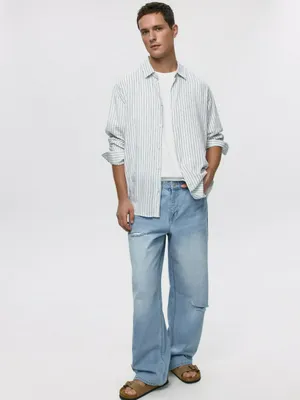 Рваные джинсы WIDE LEG, арт. 5216