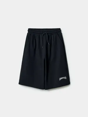 Удлиненные трикотажные шорты Sela, черный, арт. 52210