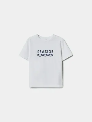 Футболка Sela с принтом Seaside, белый, арт. 52213