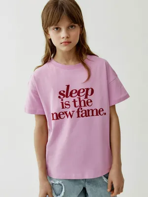 Футболка оверсайз Sela для девочек, розовый, арт. 52248