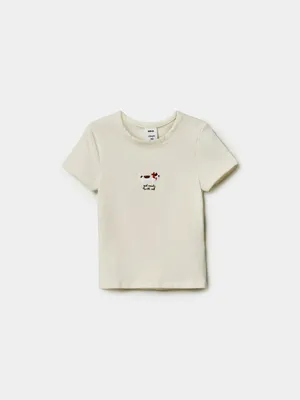 Облегающая футболка Sela ART PEOPLE, бежевый, арт. 52252