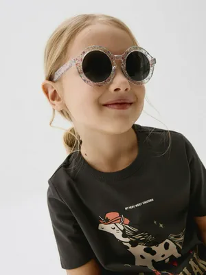 Детские круглые солнцезащитные очки SELA, розовый, арт. 52276