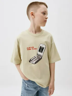 Футболка оверсайз с принтом для мальчиков, арт. 5228