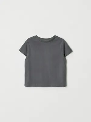 Базовая футболка SELA для девочек, серый, арт. 52290