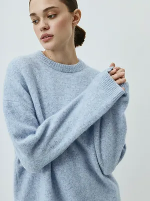 Вязаный джемпер Sela, голубой, арт. 52306