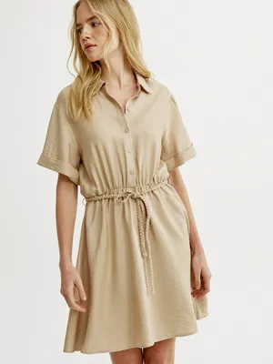 Платье-рубашка Sela, бежевый, арт. 52362