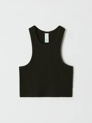 Укороченный топ в рубчик для девочек, арт. 5238