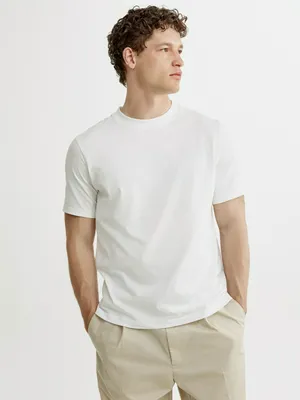 Футболка SELA Питер прямого кроя, белый, арт. 52382