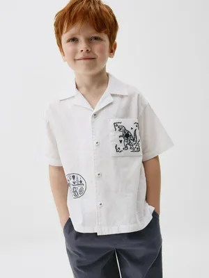 Льняная рубашка для мальчиков, арт. 5243