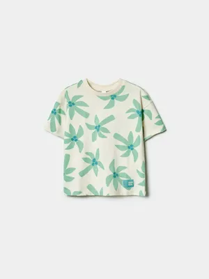 Футболка Sela оверсайз с принтом, разноцветный, арт. 52468