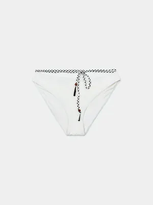 Плавки-слипы Sela с принтом, белый, арт. 52482