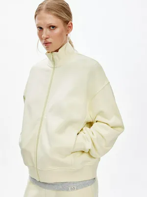 Толстовка оверсайз Sela на молнии, бежевый, арт. 52490