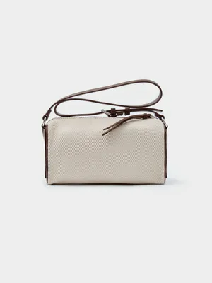 Мини-сумка Sela из канваса, бежевый, арт. 52492
