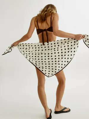 Платок-парео Sela атласный, разноцветный, арт. 52493