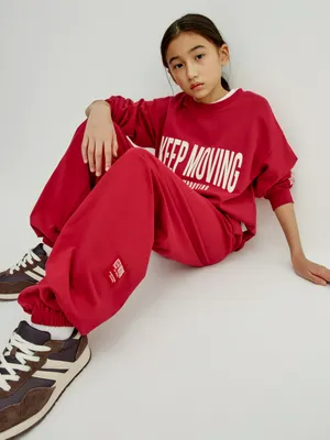 Джоггеры оверсайз Sela, красный, арт. 52522