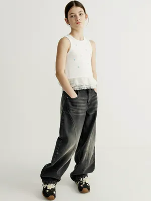 Джинсы Sela Baggy Fit, серый, арт. 52542