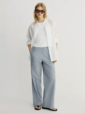 Брюки прямого кроя Sela, синий, арт. 52545