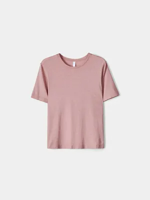 Футболка Sela из лиоцелла и хлопка, розовый, арт. 52550