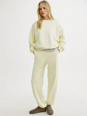 Брюки джоггеры Sela из футера, бежевый, арт. 52603