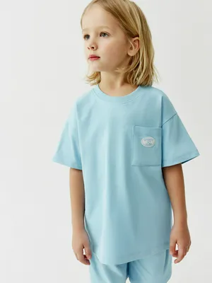 Комплект Sela из футболки и шорт, голубой, арт. 52632