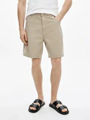 Джинсовые шорты бермуды Sela, бежевый, арт. 52642