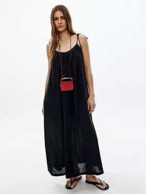 Платье миди Sela оверсайз, черный, арт. 52646