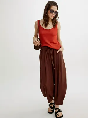 Брюки аладдины Sela, коричневый, арт. 52710